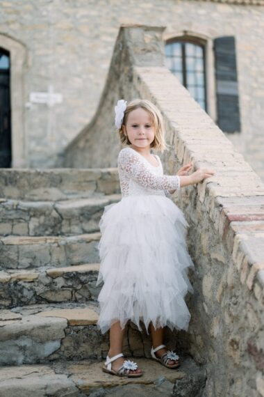 robe fille cérémonie sophia blanche
