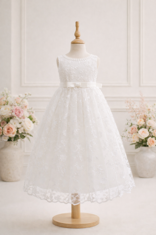robe longue Sidonie baptême