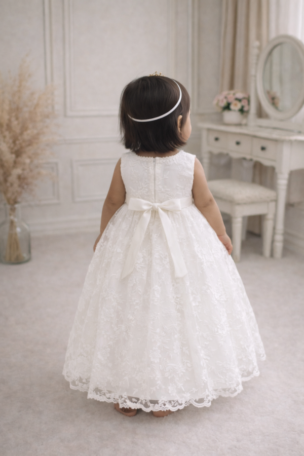 robe de baptême blanche
