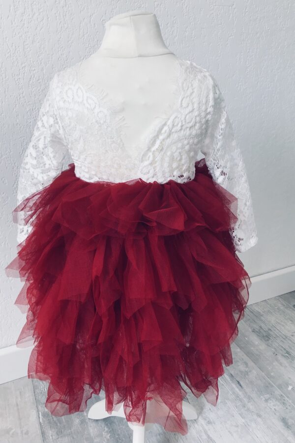 robe longue enfant sophia rouge5