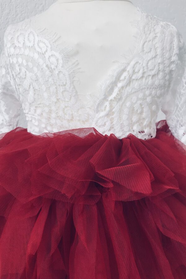 robe longue enfant sophia rouge4