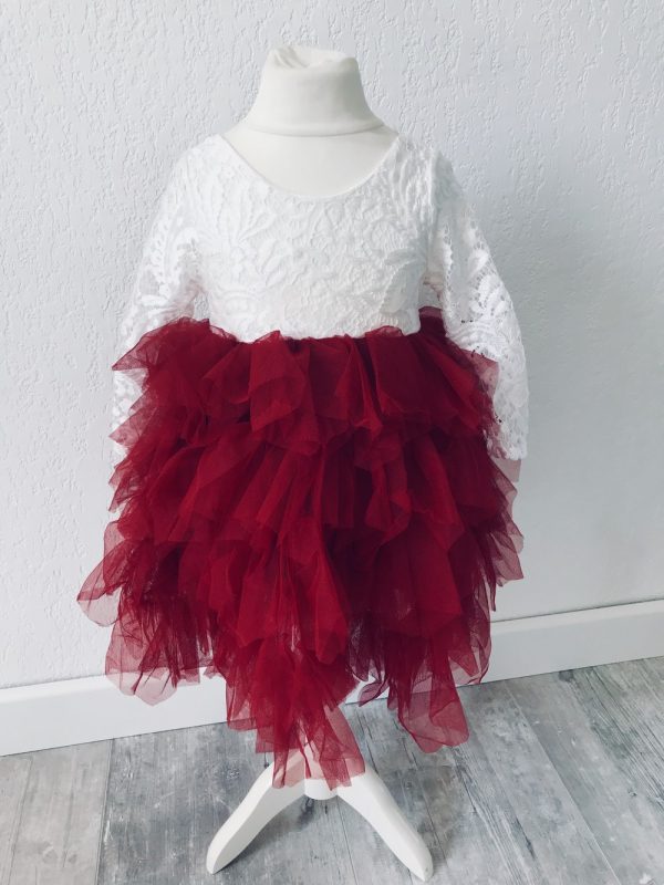 robe longue enfant sophia rouge3