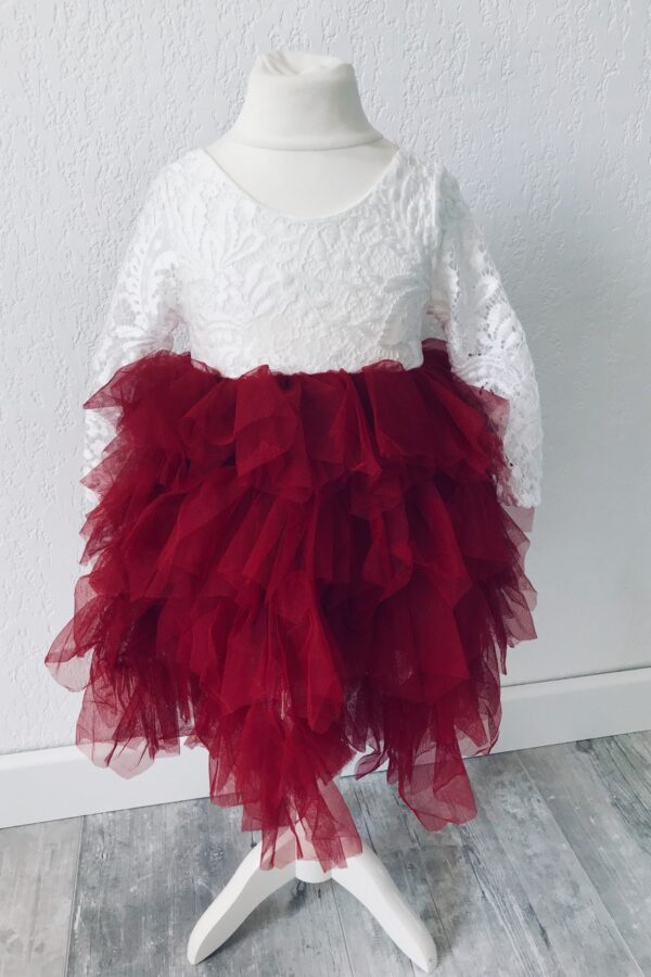 robe longue enfant sophia rouge3