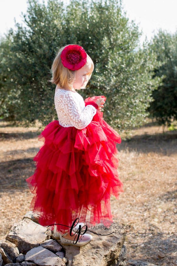 robe longue enfant sophia rouge2
