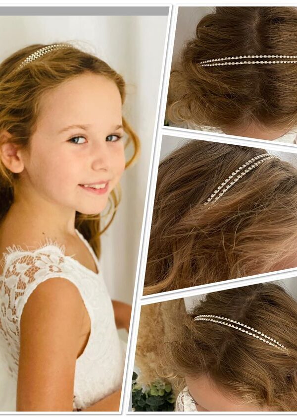 serre tête cérémonie strass