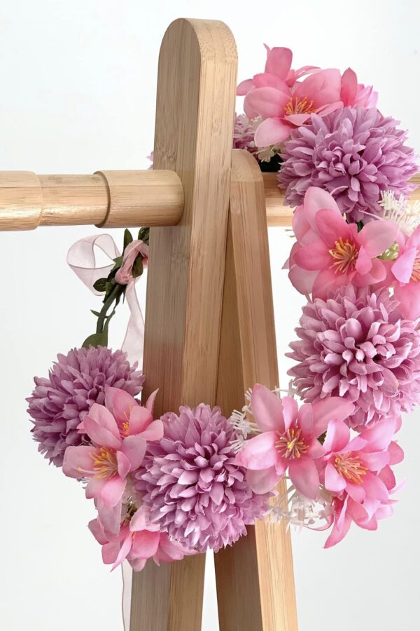 Couronne de fleurs dés 3 ans , modèle Bora Bora Lilas