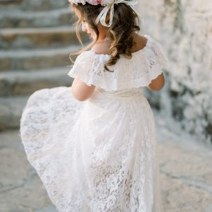 Les enfants à manchon long porte fleur Tutu robe de mariée robes bébé fille  - Chine Bébé fille robe de mariage et filles Dressses prix