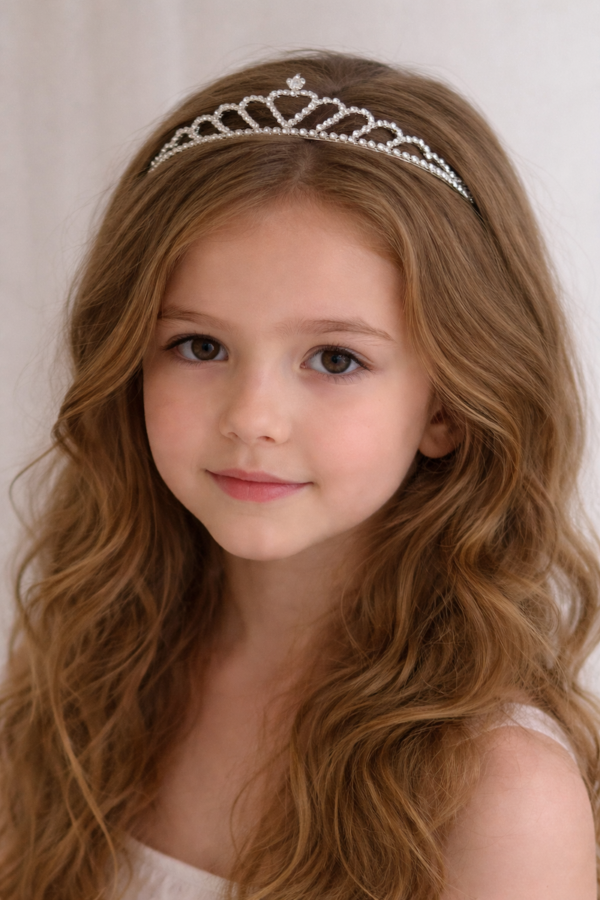 Diadème preciosa coiffure mariage enfant cérémonie