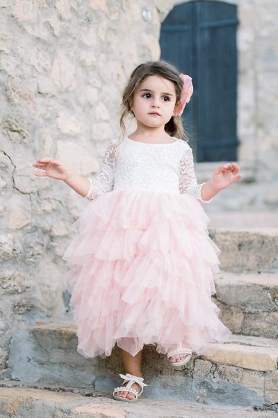 robe cortège fille Sophia rose