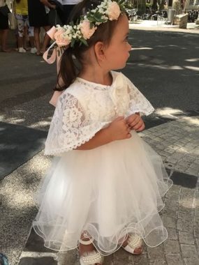 Acheter Robe bébé fille blanche robe de baptême 1 an bébé fille robe  d'anniversaire fête princesse robe robes de bal 0-2 ans bébé fille  vêtements