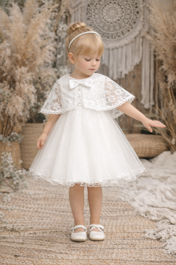 robe baptême blanche