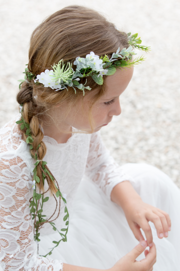 couronne de fleur mariage enfant