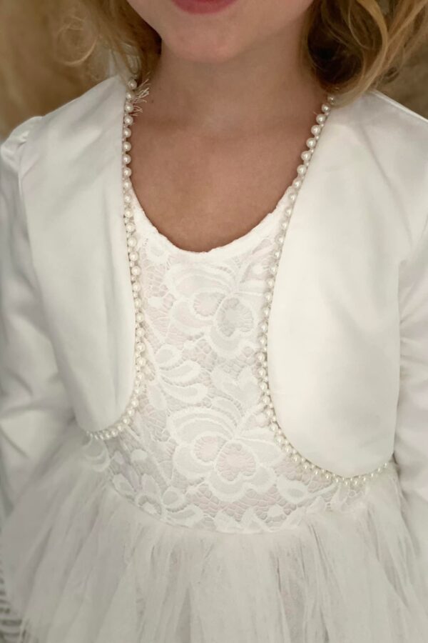 veste boléro cérémonie perline