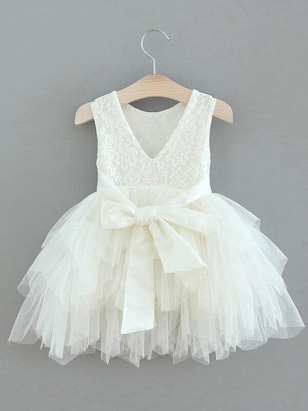 robe baptême fille Evidence blanche