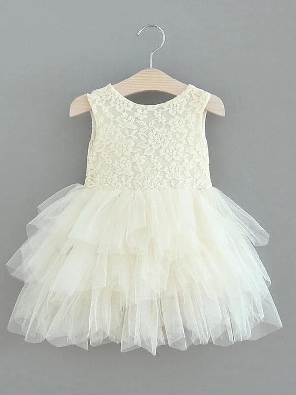 robe baptême ou cortège enfant Evidence ivoire