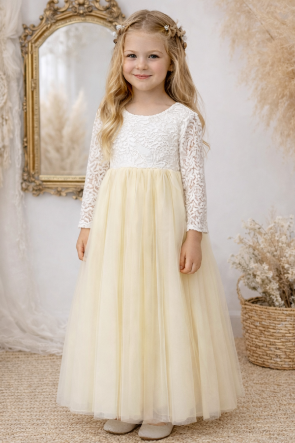 robe de demoiselle d'honneur ivoire