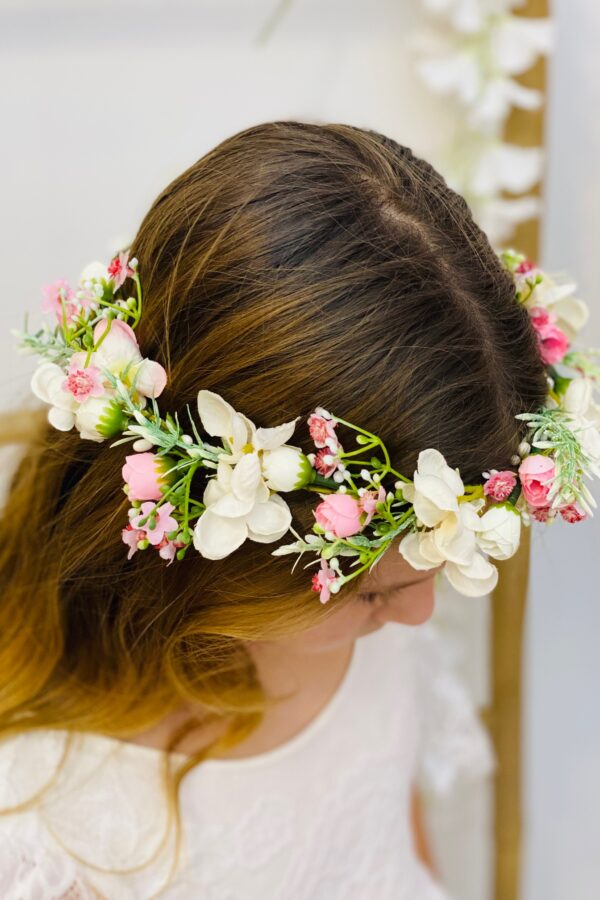 couronne de fleur cortège enfant