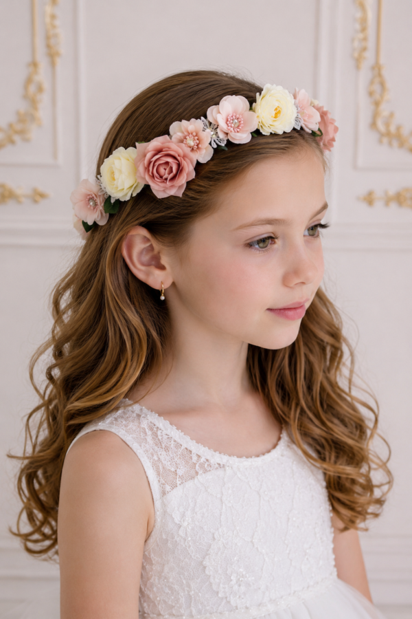 couronne de fleur cérémonie enfant