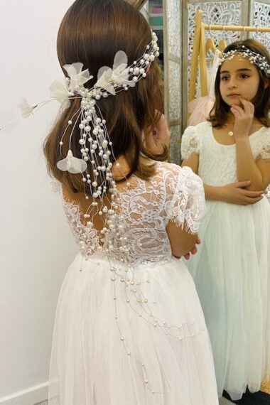 robe cérémonie fille est ulle blanc