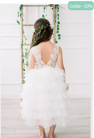 soldes robes de cérémonie Rubis blanche