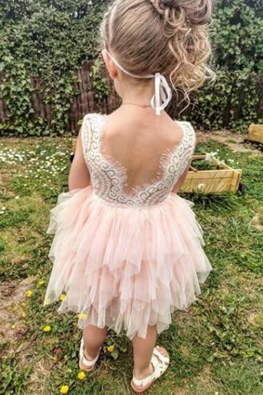robe dentelle cérémonie fille