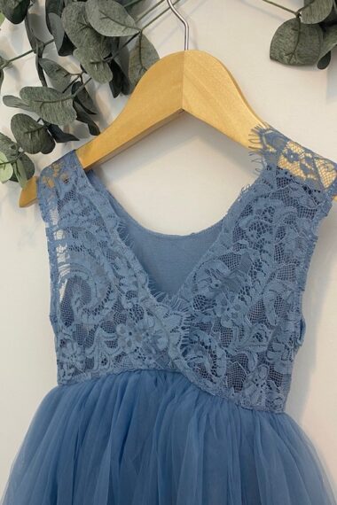 robe cérémonie fille bleue