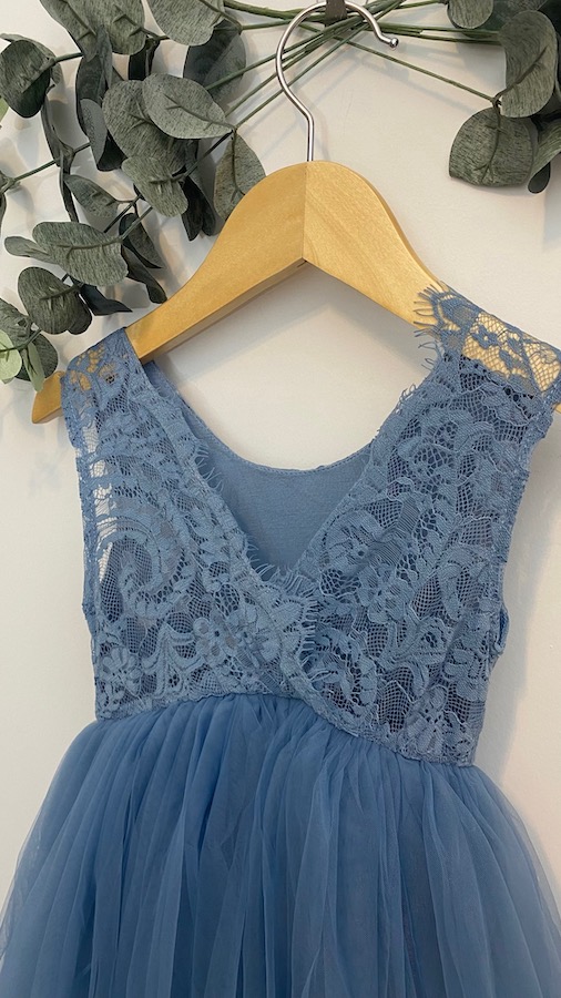 robe cérémonie fille bleue