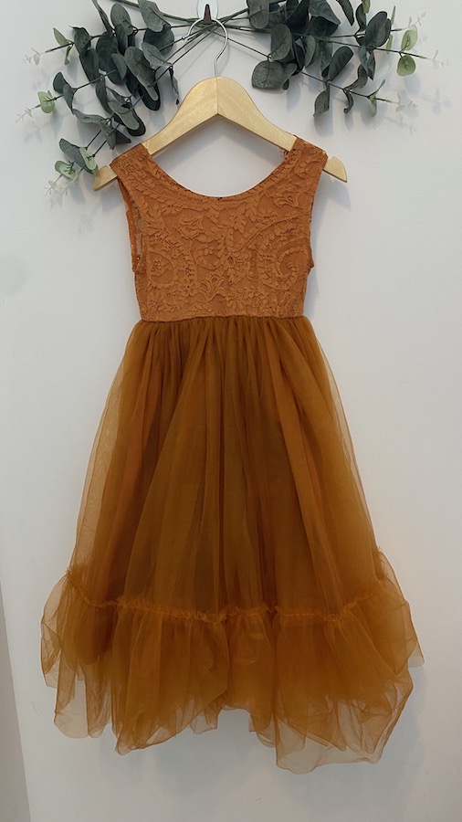 Robe de cérémonie Romane terracotta - 6 mois à 13 ans – Image 6