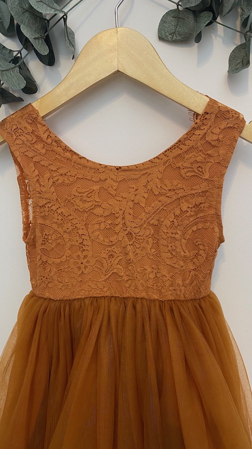 Robe de cérémonie Romane terracotta - 6 mois à 13 ans – Image 7