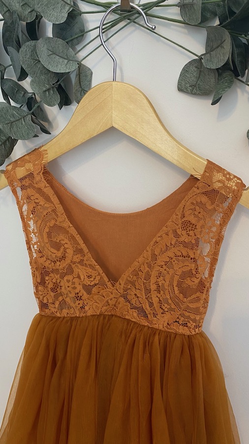 Robe de cérémonie Romane terracotta - 6 mois à 13 ans – Image 8