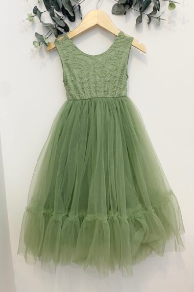 robe cérémonie mariage vert sauge