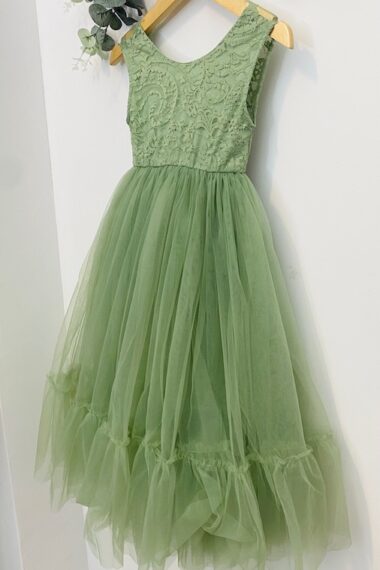 robe de cortège verte