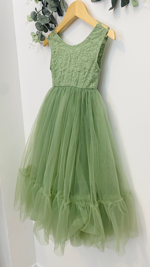 robe de cortège verte