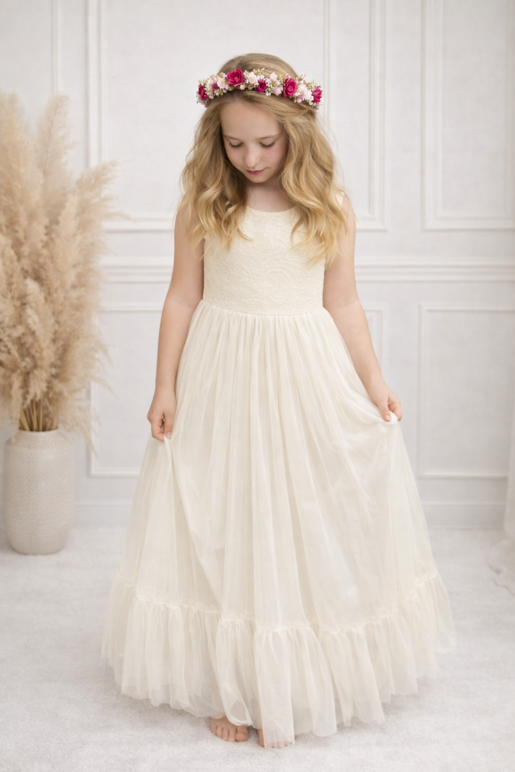 Robe de cérémonie Romane Ivoire - 6 mois à 13 ans – Image 2