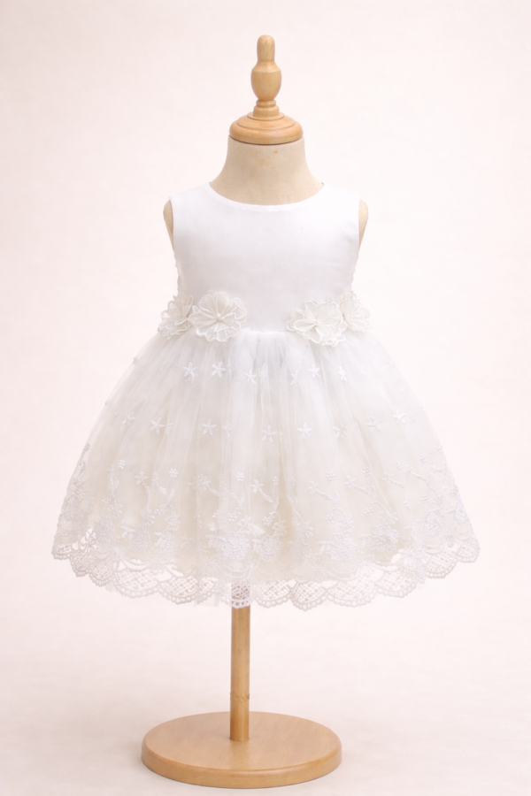 robe fille cérémonie blanche