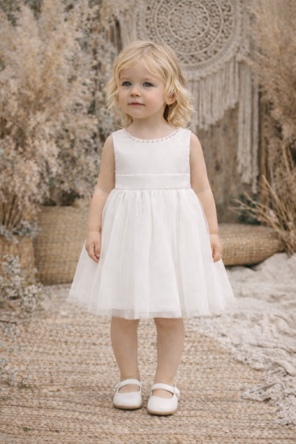 robe de baptême fille parla white