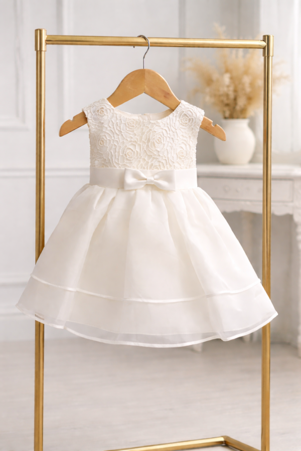 robe de baptême blanc cassé
