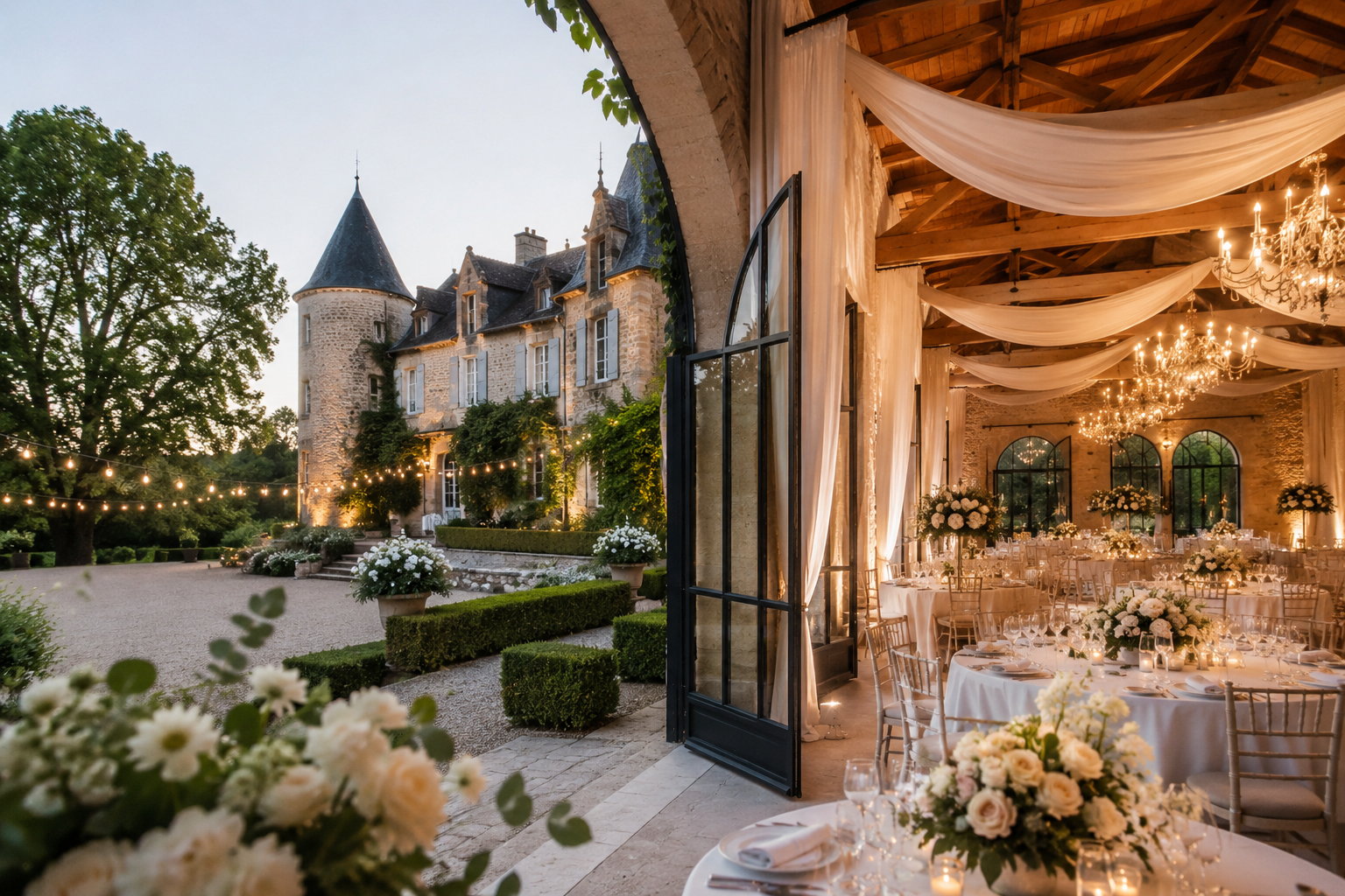 salle mariage château