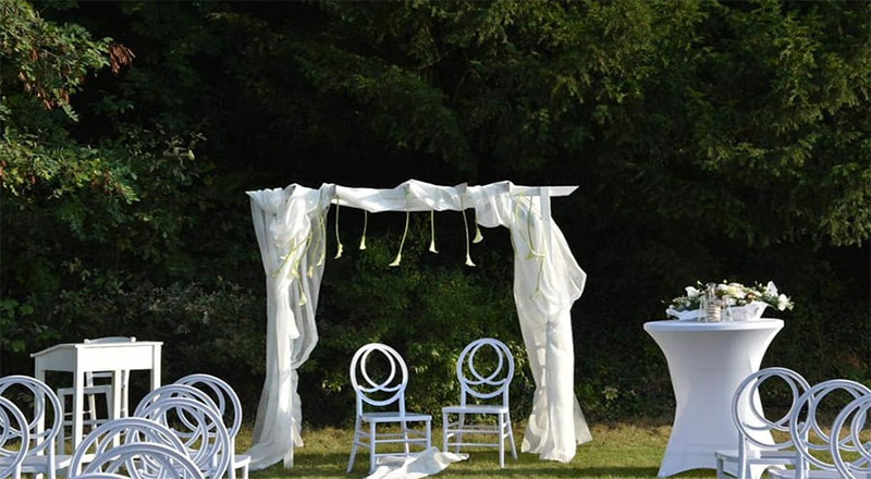 vue extérieure réception mariage domaine des Vallées
