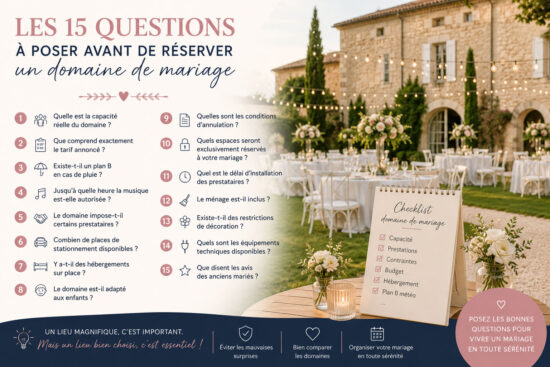 réserver un domaine de mariage