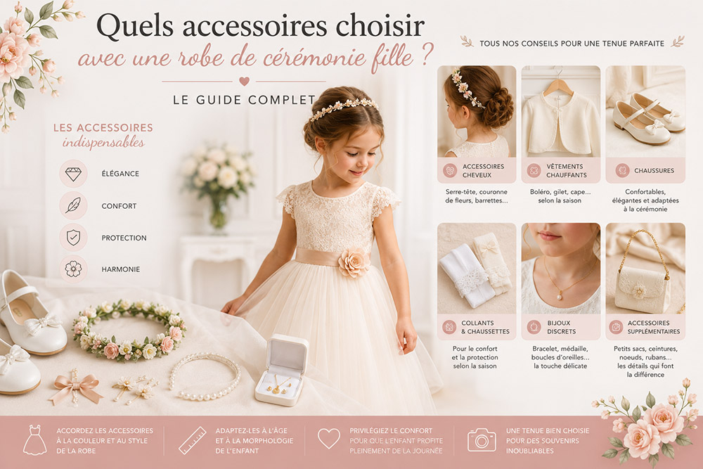 accessoires cheveux pour robes de cérémonie fille
