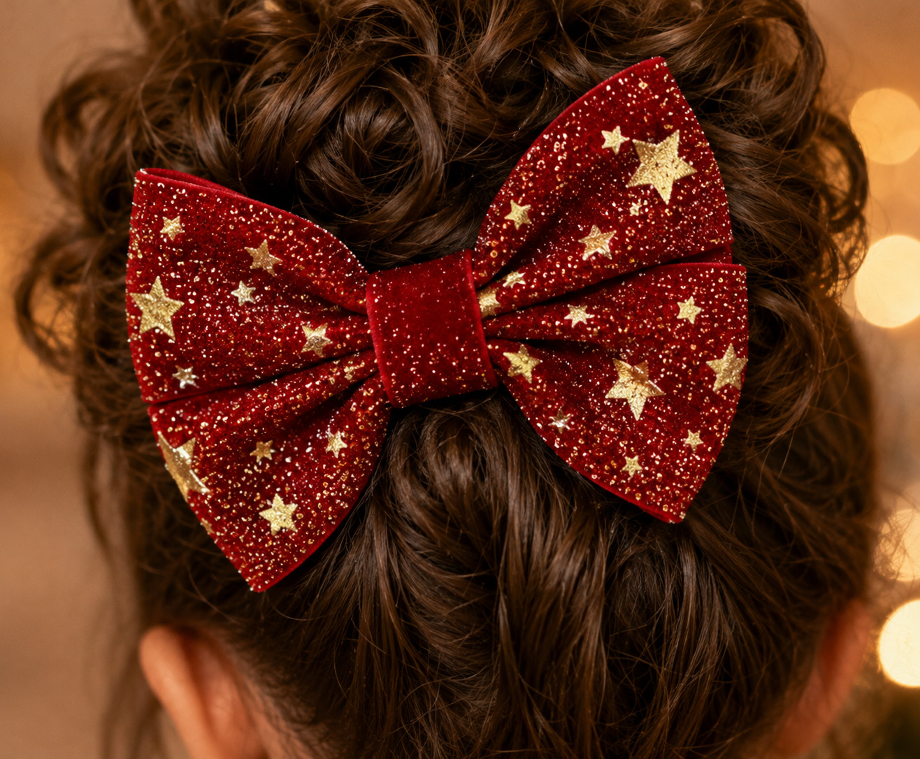 nœuds cheveux fille Eléonore zoom