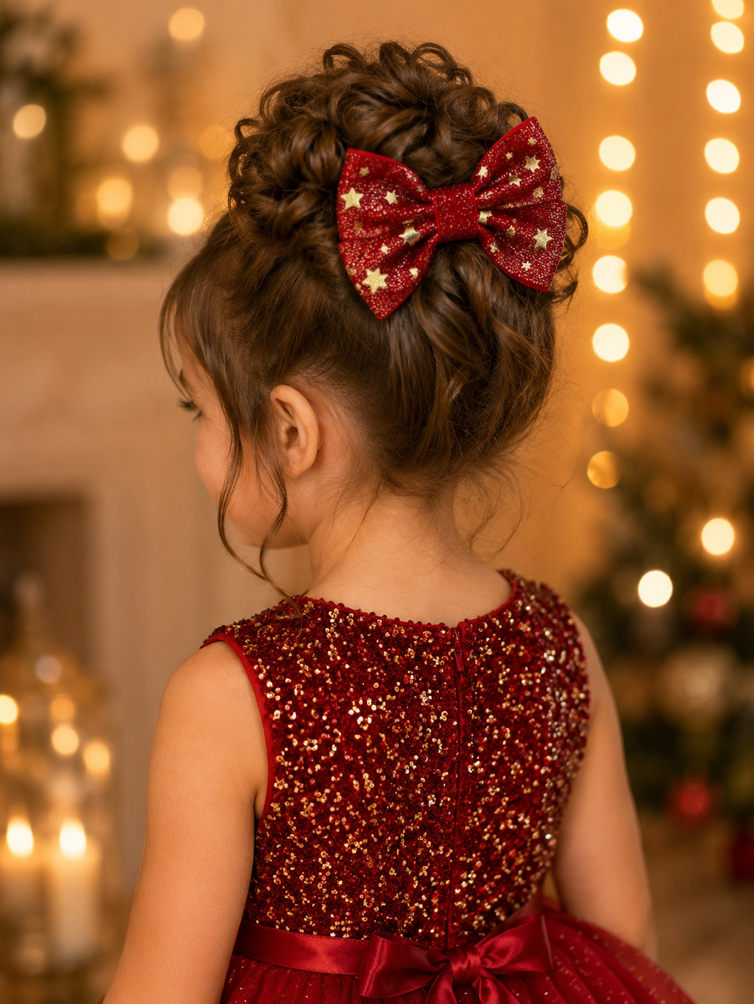 nœuds cheveux fille Eléonore