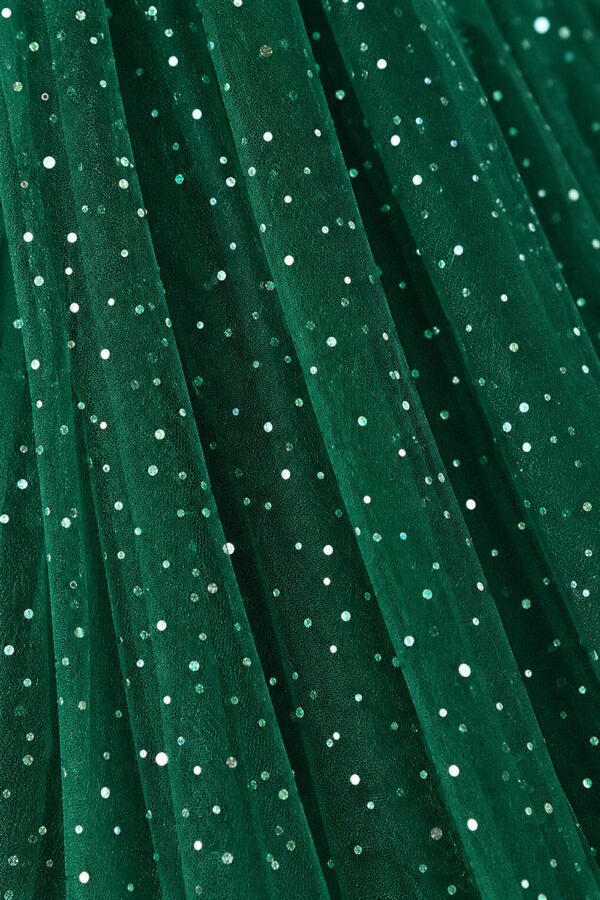 robe noël fille verte