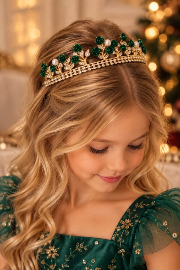 diadème cheveux vert
