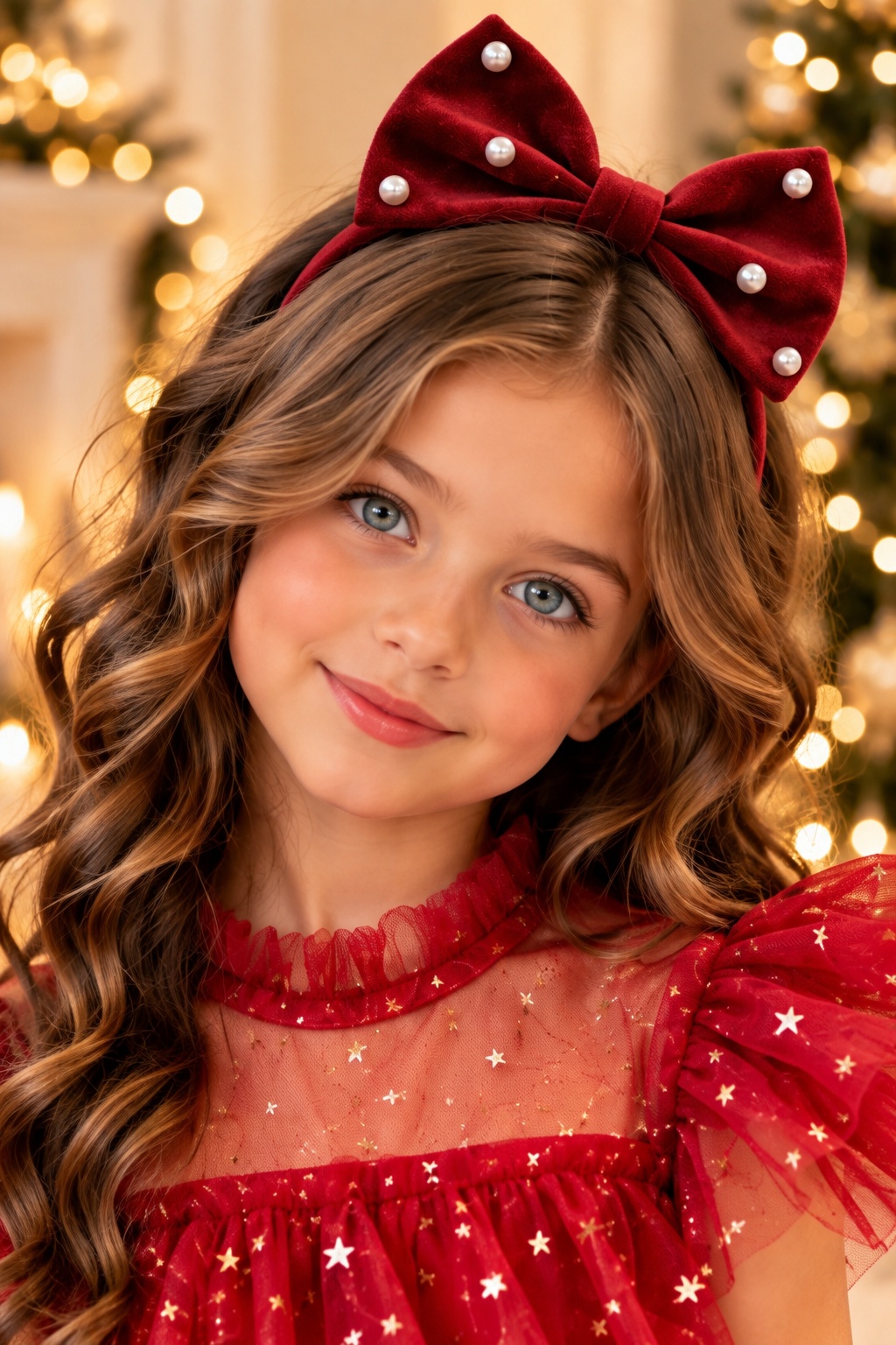 serre tête velours noël