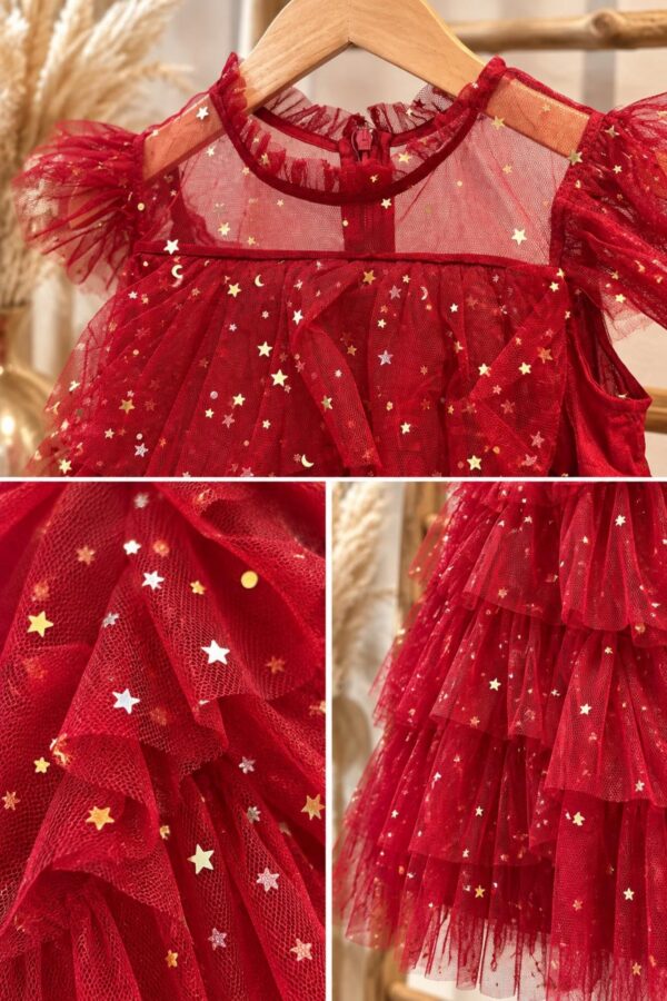 robe fille noël rouge 8 ans