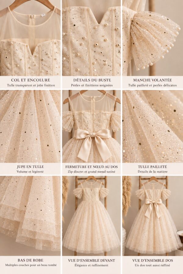 robe de Noël fille longue