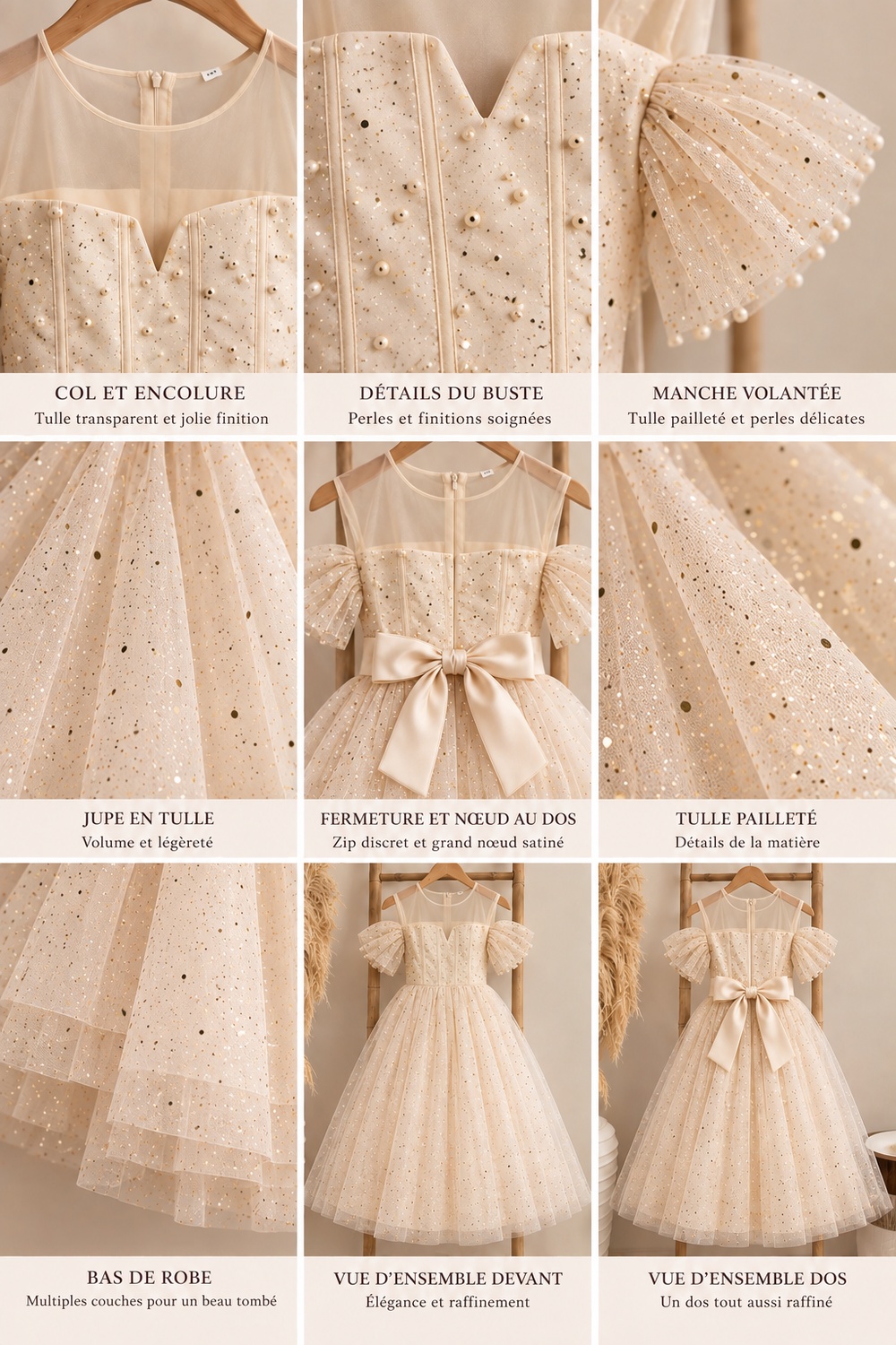 robe de Noël fille longue