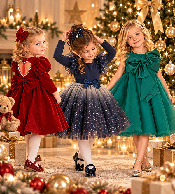 robe de Noël pour fille - robe de fête